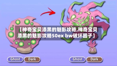 【神奇宝贝漆黑的魅影攻略,神奇宝贝漆黑的魅影攻略50ex bw破坏因子】-第2张图片