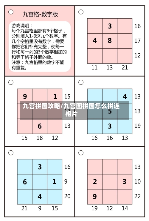 九宫拼图攻略/九宫图拼图怎么拼连相片